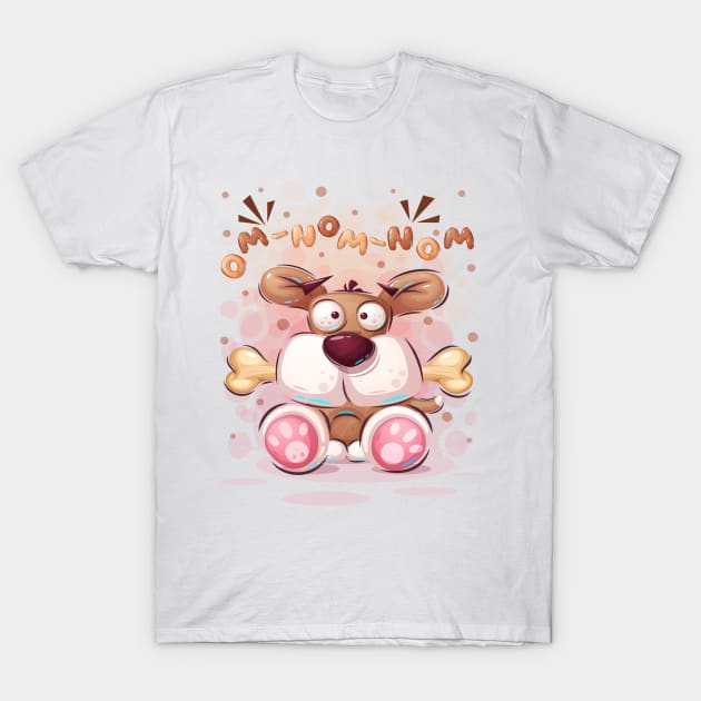 Om Nom Nom T-Shirt by ManxHaven